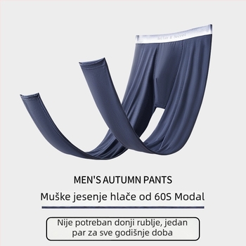 Muške termalne hlače Modal 60S, antistaticke, grijanje, bez šavova, podstava od pamuka
