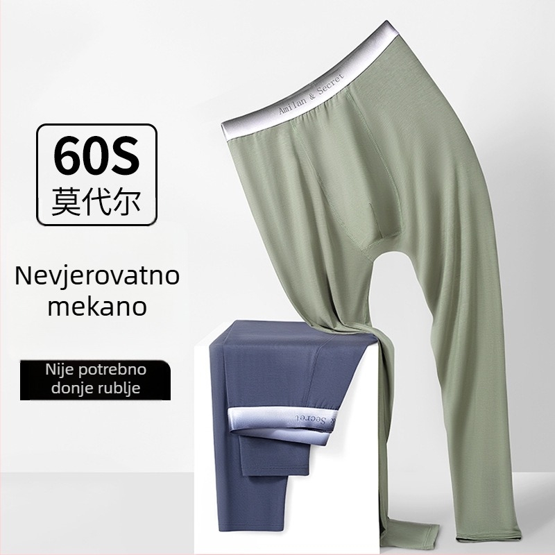 Muške termalne hlače Modal 60S, antistaticke, grijanje, bez šavova, podstava od pamuka