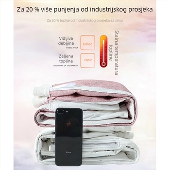 Ženske down hlače harém kroja, visokim pojasom, vanjska najlon tkanina, bijeli patka down punjenje, zimski model 2025