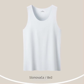 Muški bezrukavni modalni prsluk s Y linijom, okrugli ovratnik, 90–95% modal vlakna, srednje gustoće, prozračan, casual stil