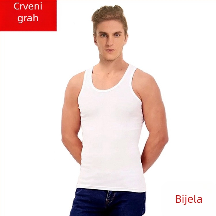 I-oblik bezrukavni top od 100% pamuka, brend Hodo/Red Beans, cjelogodišnje nošenje