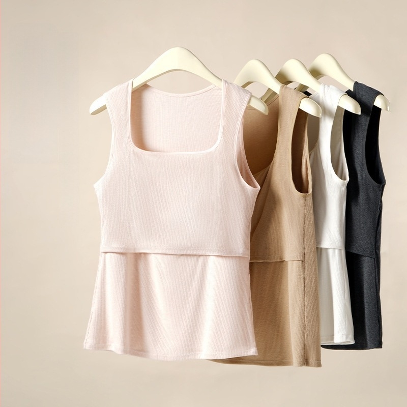 Trudnički kamizola top s kvadratnim izrezom, bez rukava, viskozna smjesa, duljina 50-65 cm