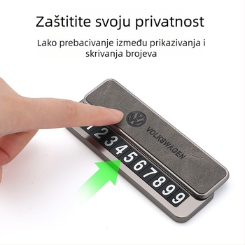 Nuoyue 001 Skrivena ploča za parkiranje automobila s mogućnošću logotipa