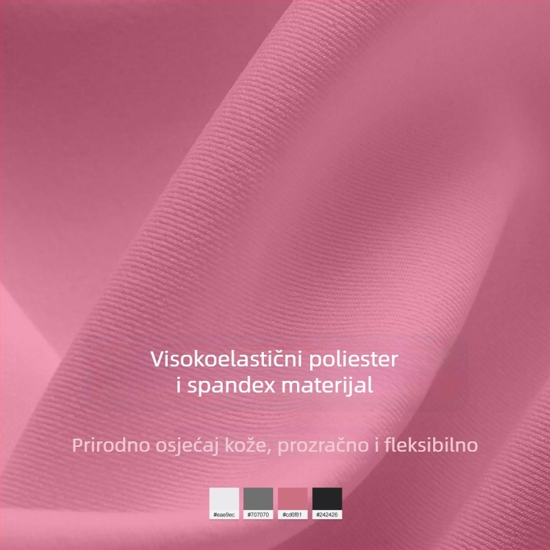 Ženska Slim-Fit sportska jakna s dugim rukavima, standardne duljine, brzo sušeća tkanina (82,5% poliester, 17,5% spandex)