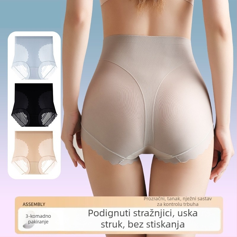 Donje rublje shapewear za kontrolu trbuha, visokim strukom, podizanje stražnjice, bezšivne, dišuće, najlon-spandeks