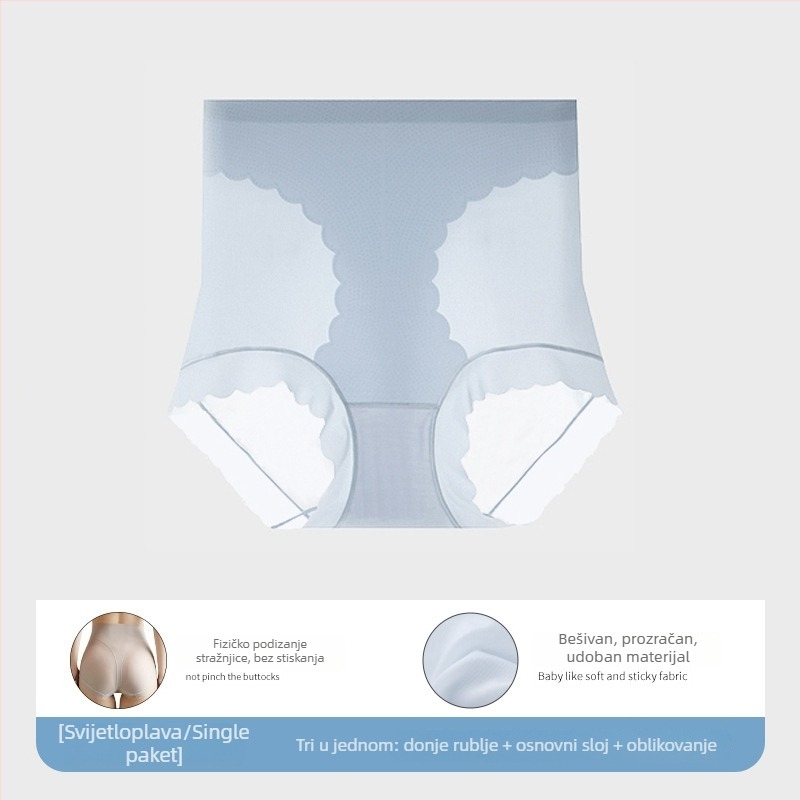 Donje rublje shapewear za kontrolu trbuha, visokim strukom, podizanje stražnjice, bezšivne, dišuće, najlon-spandeks