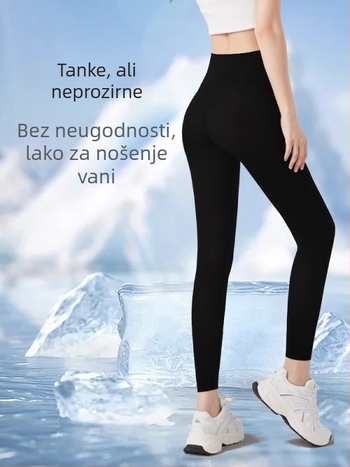 Izuzetno tanke Ice Silk sunčane zaštitne Shark hlače za žene, visoki pojas, plus veličina, ljetne joga legging, model 2025
