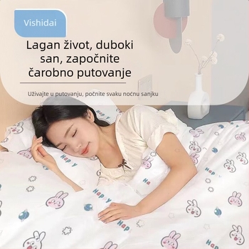 Četverodjelni putni set posteljine od netkane tkanine: navlaka za pokrivač, jednokratni list za posteljinu i navlake za jastuke