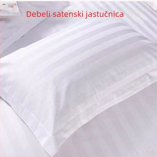 Jastućnica s satenskom tkaninom, poliester-bamvna smjesa, reakcijsko bojanje, moderni minimalistički stil