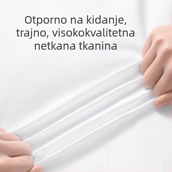 Jednokratni set posteljine: plahta, navlaka za pokrivač i jastučnice – četverodijelni ili trodijelni set; materijal: SSMMS netkano tkanina.