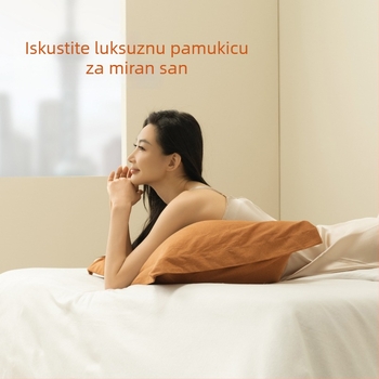 Jednokratni set posteljine – četverodijelni set za putovanja i hotele, 100% pamuk, marka Sometimes