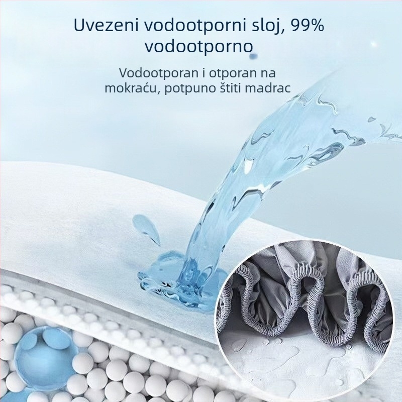Vodootporan i otporan na ulje zaštitni pokrov za masažni stol s elastičnim rubovima i integriranom podlogom protiv prodiranja ulja
