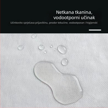 Jednokratna posteljina od netkanog materijala za kozmetičke i masažne stolove, s otvorima, prozračna i vodootporna, s elastičnim kutovima