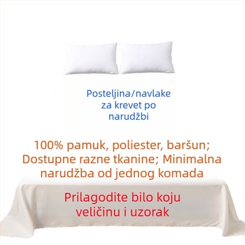 Krevetni list po narudbi za studenski dom s motivom crtića, 100% pamuk, zaštitni madrac