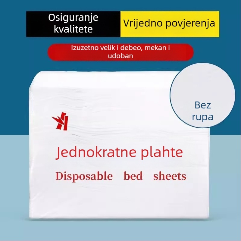 Jednokratna posteljina za salone ljepote, prozračna, debela, vodootporna i otporna na ulja, za masažni krevet s otvorima, od netkane tkanine