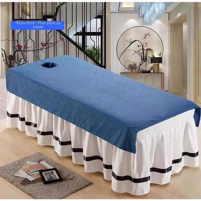Posteljina za kozmetički salon za masažu i fizioterapiju, Twill tkanina, reaktivno bojanje, kemijska vlakna, debeli materijal