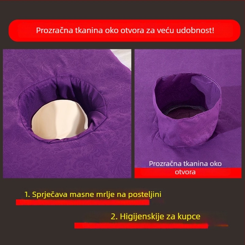 Posteljina za kozmetički salon za masažu i fizioterapiju, Twill tkanina, reaktivno bojanje, kemijska vlakna, debeli materijal
