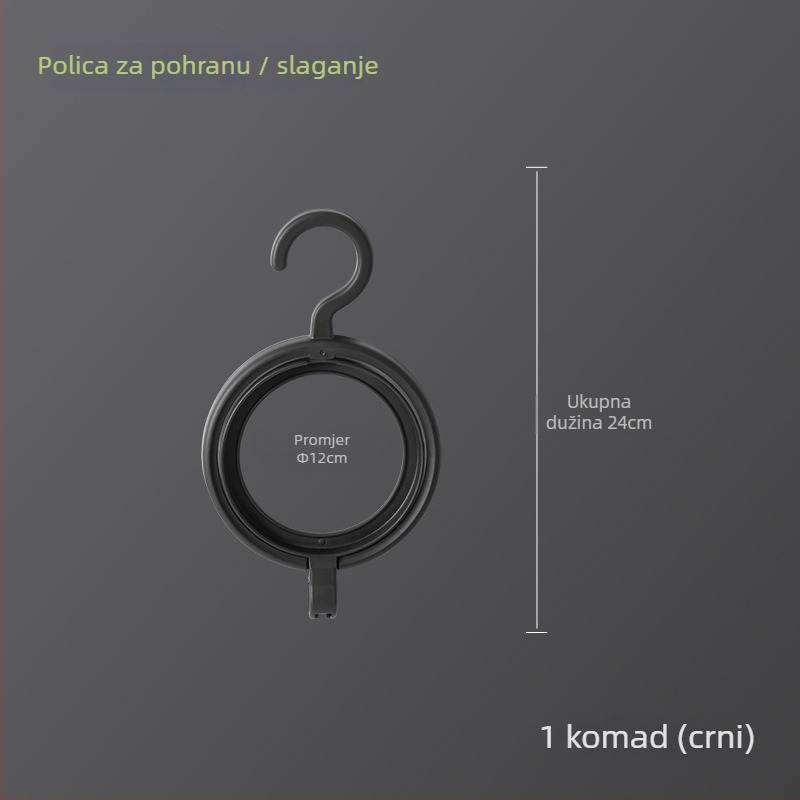 Zidni vješalica za kapu s višestrukim redovima kukica, moderni minimalistički dizajn, materijal PP, nosivost 2 kg
