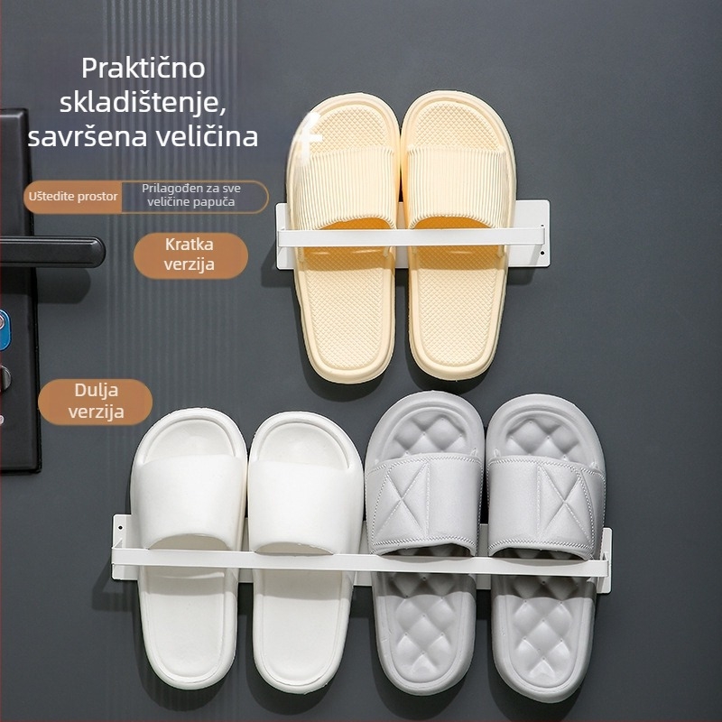 Magnetični držač cipela, zidni, ugljični čelik, 1 polica, višefunkcionalno skladištenje za spavaću sobu, kupaonicu i dnevni boravak