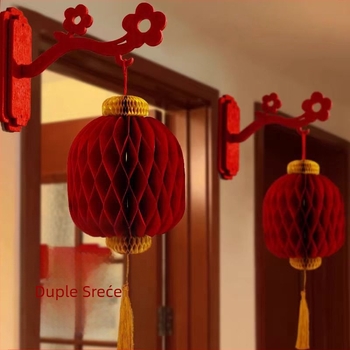 Lanterna dekor za vrata/zid, nepravilan oblik, DIY, moderni minimalistički stil, toplinsko otiskivanje i sitotisak