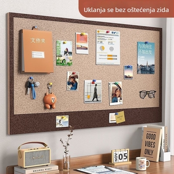 Filc zidni pano i kork ploča za fotografije – bez bušenja, može se pričvrstiti čavlima – zidna dekoracija za dnevni boravak, spavaću sobu i radni prostor