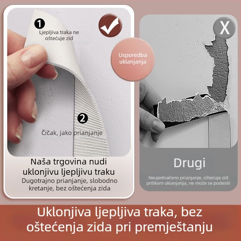 Filc zidni pano i kork ploča za fotografije – bez bušenja, može se pričvrstiti čavlima – zidna dekoracija za dnevni boravak, spavaću sobu i radni prostor