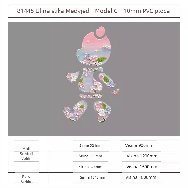 Naljepnica za zid, PVC materijal, 5+ komada, dekorativni dizajn, moderan trodimenzionalni stil