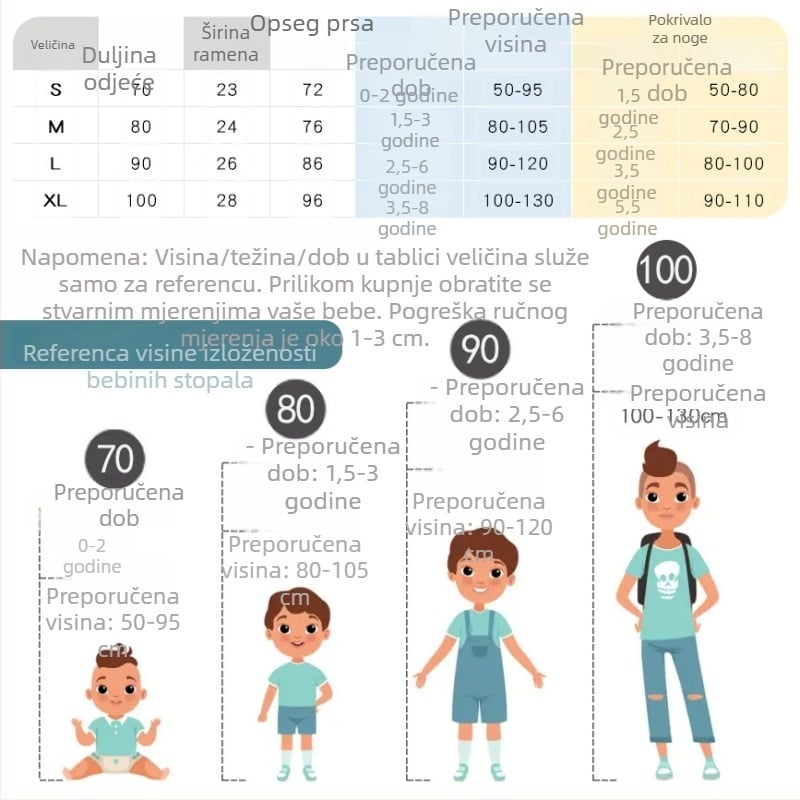Dječji dugi podstavljeni vreća za spavanje s bezrukim prslukom, zimske prešivene pidžame, debele, životinjski uzorak, dizajn protiv udarca nogama