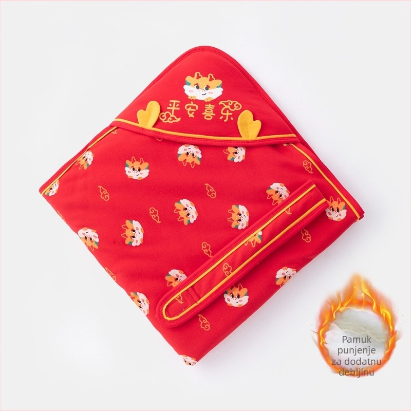 Dječja hvatajuća deka za grljenje, od 95% pamuka, sve sezone, uzorak životinja, sigurnosna razina A