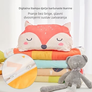 Dječja spavaća vreća s razdvojenim dizajnom, crtić uzorak, podstava 95% pamuk, punilo poliester, duljina 95 cm