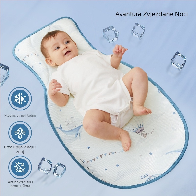 Dječja podloga od ledenog svile, prozračna, za dojenje i kolica, 0–12 mjeseci