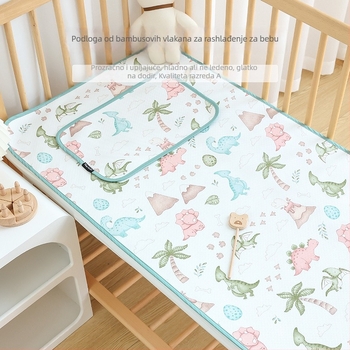 Mat od bambusovih vlakana za novorođenčad, hlađenje, mek, ljeto, za djecu do 1 godine