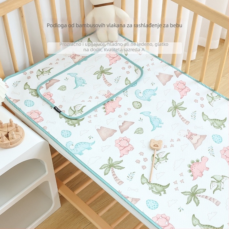 Mat od bambusovih vlakana za novorođenčad, hlađenje, mek, ljeto, za djecu do 1 godine