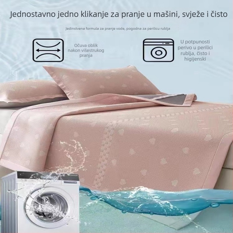 Ležajna podloga od viskoze s ice silk, žakard tkanina, sklopni dizajn