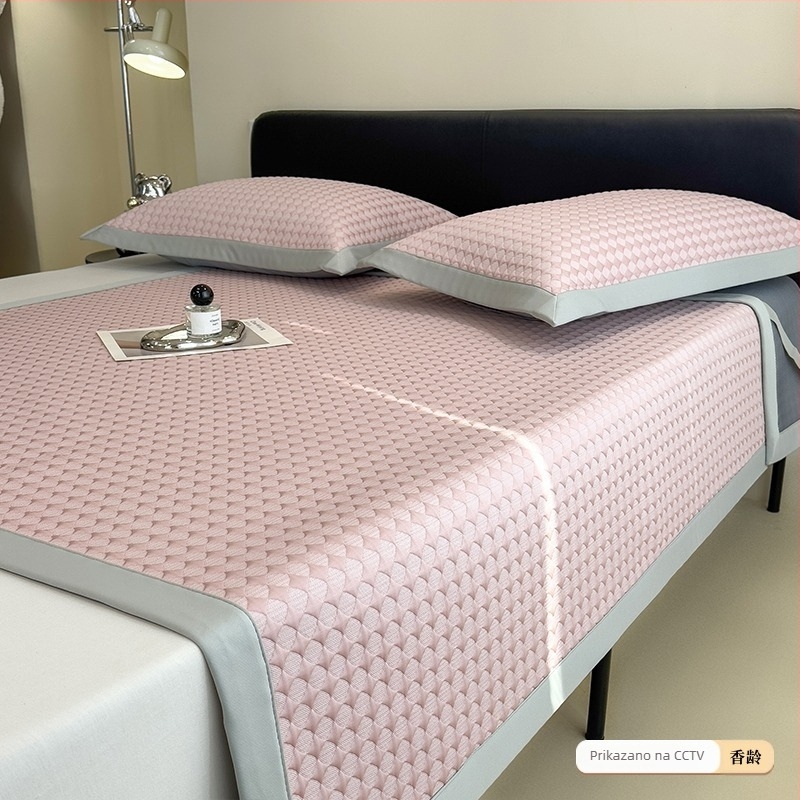 Set prostirki od ice silk viskoze, tri komada, sklopivi, tiskani uzorak, moderni minimalistički stil