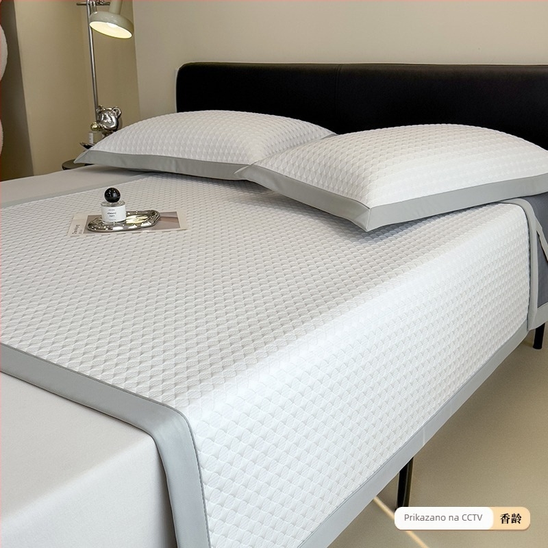 Set prostirki od ice silk viskoze, tri komada, sklopivi, tiskani uzorak, moderni minimalistički stil