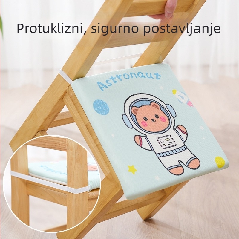 Dječji jastuk za sjedenje u cartoon stilu – Ice Silk materijal, punilo od pjene, debljina 2 cm