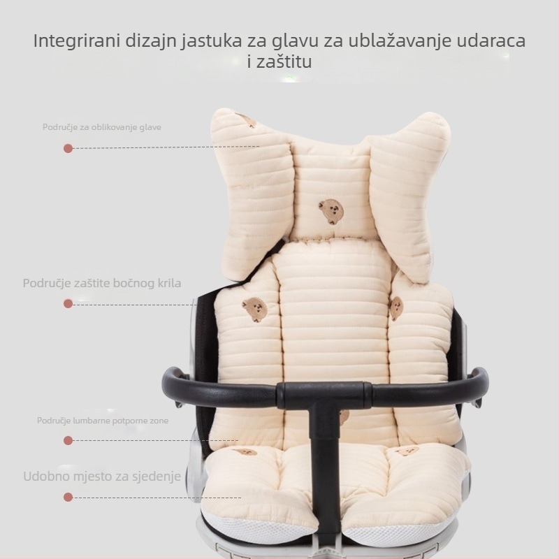 Nan baby jastučić za sjedenje u kolici, univerzalan za seriju V5/V8/X6, četiri sezone, topla podstava, pamuk + poliester vlakna, za djecu 0–1 godina