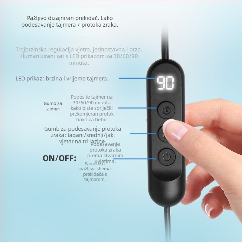 Ankeyue platneni električni ventilacijski madrac za dječji auto sjedalicu i kolica – prozračna sigurnosna podloga za bebe 1–3 godine