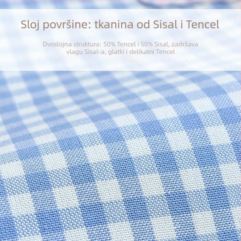 Jastuk za sjedenje u kolici, ramie-tencel smjesa, prozračan i upija znoj, za bebe 0–2 godine, univerzalni jastuk