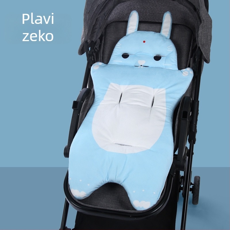 Pamučna podloga za kolica i dječji stol za jelo, dvostrano preklopna, mekana i prozračna, za djecu od 0 do 5 godina