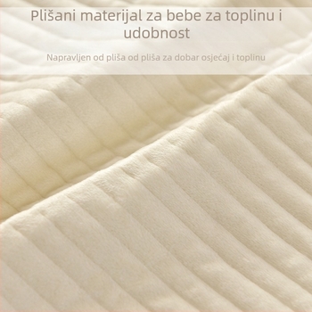 Mat za kolica za bebe – jesen/zima debeli jastuk; gornji sloj beba velur (100% poliester), srednji sloj svila floss (100% poliester), donji sloj 100% pamuk; pogodno za djecu 0-1 godina