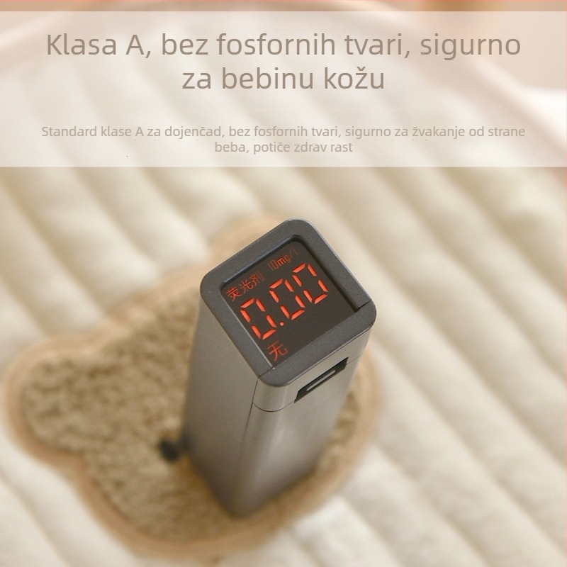 Mat za kolica za bebe – jesen/zima debeli jastuk; gornji sloj beba velur (100% poliester), srednji sloj svila floss (100% poliester), donji sloj 100% pamuk; pogodno za djecu 0-1 godina