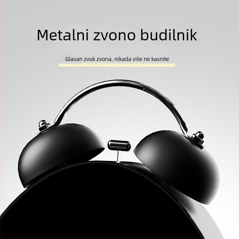Budilnik s LED digitalnim zaslonom | Napajan baterijom | Elektronički pogon | 24-satni prikaz | Snažan zvuk alarma