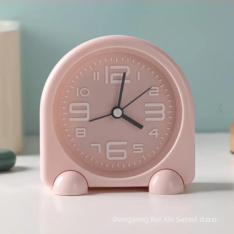 Alarmni sat s crtanim dizajnom, jednostrani zaslon, elektronički mehanizam, napajanje baterijama, plastično kućište