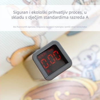 Mat za sjedalo kolica i dječjeg stolca - upija znoj, prozračan (Materijali: 100% poliester vlakna u warp smjeru + 100% celuloza u weft smjeru; Dob: 0–2 godine; Namjena: za kolica i dječji stolac)