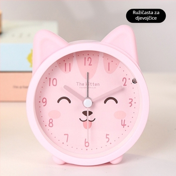 Stolni sat s karikaturnim dizajnom, napajan baterijom, kućište od ABS+silikona, brojčanik od plastike, jednostrani zaslon