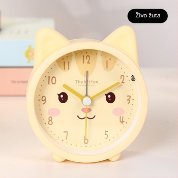 Stolni sat s karikaturnim dizajnom, napajan baterijom, kućište od ABS+silikona, brojčanik od plastike, jednostrani zaslon