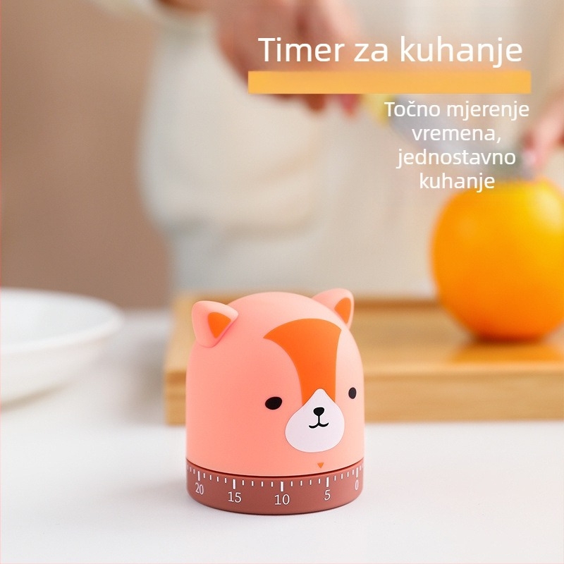 Studentski tajmer i kuhinjski odbrojivač - mehanički timer, LED zaslon i analogni brojčanik, vanjsko napajanje