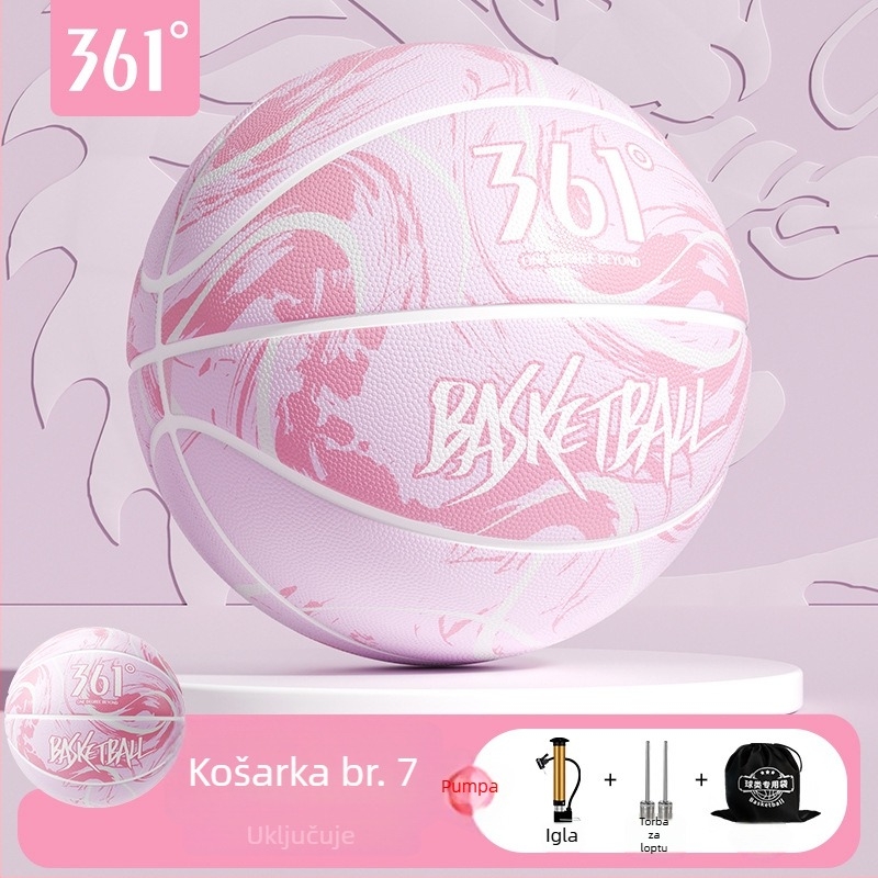 361° košarka s motivom zmaja – vanjski betonski teren, otporan na habanje, visoka elastičnost, plava lopta, veličina 7 za odrasle i veličina 5 za mlade